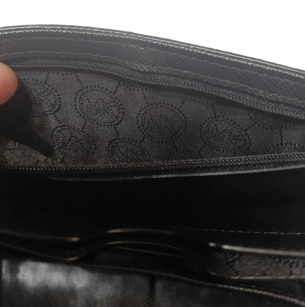 Michael Kors Black Wallet Clutch with Gold Logo - Picture 7 of 11